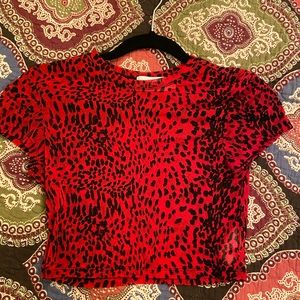 Twiin Mesh Cheetah Crop